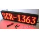 Affordable LED SCR-1363 Red Programmable Message Sign, 13 x 63
